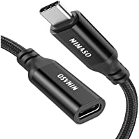 NIMASO Cable USB C 3.1 GEN2 Extensión[1M]- Alargador USB C Macho a Hembra-Thunderbolt3 100W-10Gbps Vídeo 4K@60HZ para…